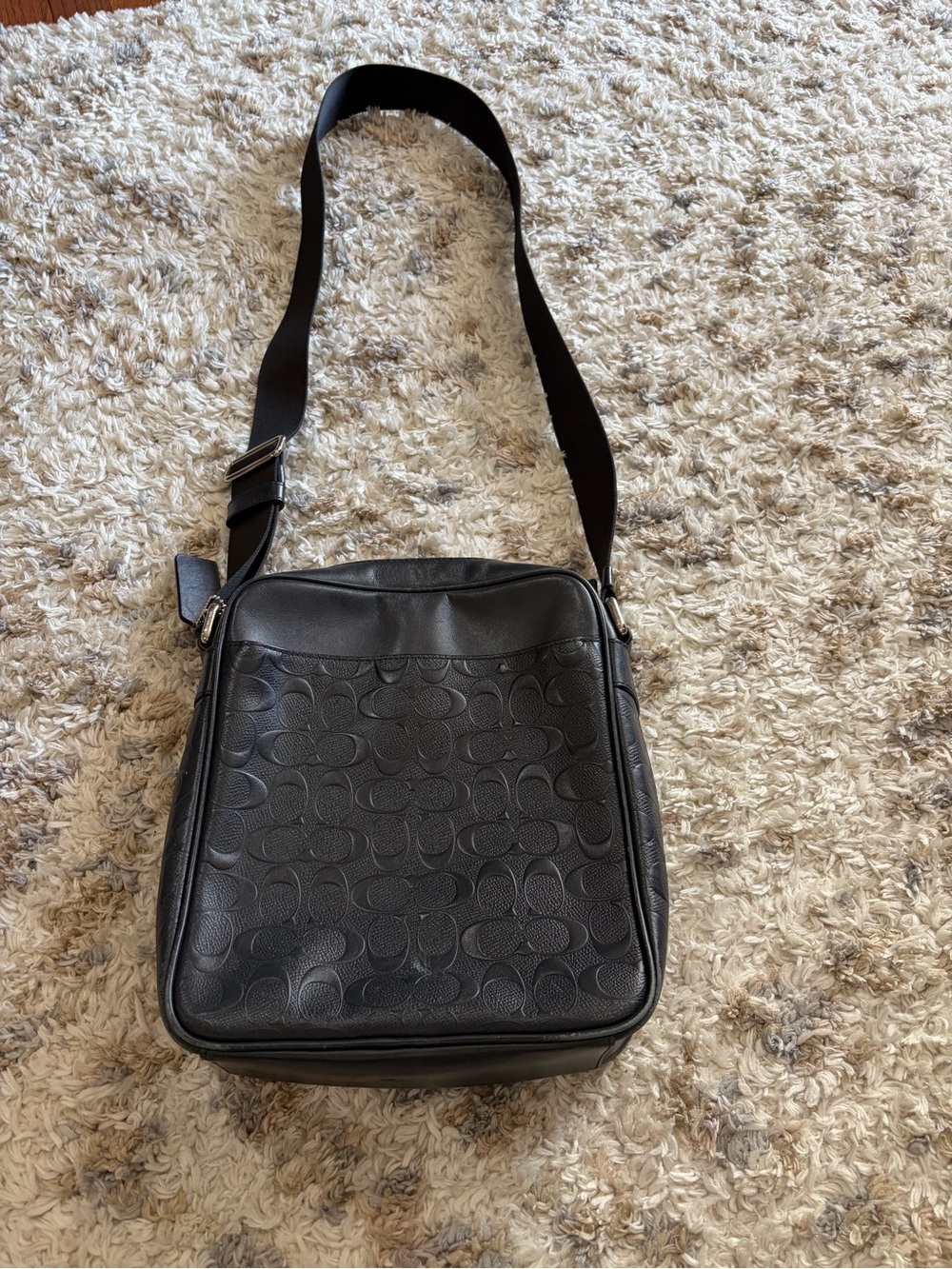 Coach Flight Black Crossbody Bag*